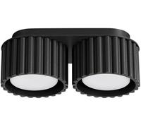 Sollux Lighting Aura lampada da soffitto 2x10 W nero SL.1788