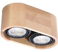 Sollux Lighting Basic lampada da soffitto 2x40 W legno SL.0914