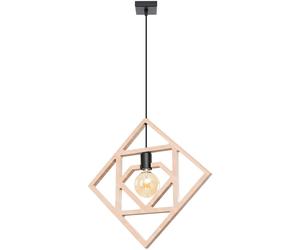 Sollux Lighting Caro lampada sospesa 1x15 W nero-legno SL.1757