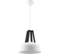 Sollux Lighting Casco lampada sospesa 1x60 W bianco-nero SL.0387