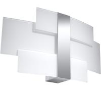 SOLLUX Steel Lighting Lampadina LED Design Paralume Minimalista Facile Installazione Lampada Da Parete Celia Chrome