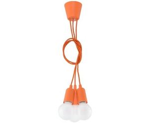 Sollux Lighting Diego lampada sospesa 3x60 W arancione SL.0585