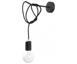 Sollux Lighting Edison lampada da parete 1x60 W nero SL.0373