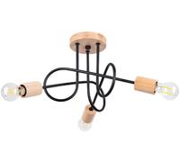 Sollux Lighting Ember lampada da soffitto 3x15 W nero SL.1477