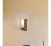 SOLLUX LIGHTING Envostar Peach Puff applique con vetro, legno SOLLUX LIGHTING