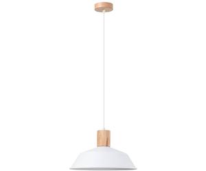 Sollux Lighting Fano lampada sospesa 1x15 W bianco-legno SL.1321