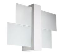 SOLLUX LIGHTING Applique Shifted 1, vetro, bianco SOLLUX LIGHTING