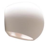 SOLLUX lighting Globe Lampada da parete in ceramica | Design moderno molto universale | Lampadina E27 sostituibile, 1 x 60 W | Bianco, 18 x 11 x 14,5 cm