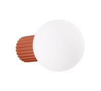 Sollux Lighting Applique Halo SL.1727 1x8W G9 Alluminio e vetro Bianco-Rosso IP44