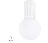 Sollux Lighting Lampada da soffitto Halo SL.1708 1x8 W LED Bianco Alluminio e vetro