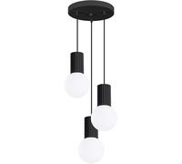 Sollux Lighting Halo lampada sospesa 3x8 W bianco-nero SL.1715