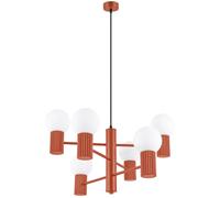Sollux Lighting Halo lampada sospesa 6x8 W rosso SL.1833