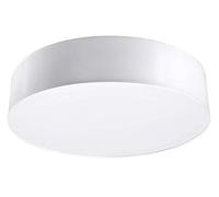 SOLLUX lighting Horus 55 Lampada Da Soffitto Quadrata, Design Minimalista E Moderno, Lampadina E27 (LED) Sostituibile, 1x60 W, Facile Pulizia, In PVC, 55x55x11 cm, Nero