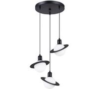 Sollux Lighting Hyperion lampada sospesa 3x8 W bianco-nero SL.1359