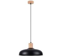 Sollux Lighting Indy lampada sospesa 1x15 W nero-legno SL.1324
