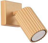 SOLLUX lighting Lampada Da Parete Applique Da Parete In Alluminio 1 Paralume 8 x 16 x 16 cm Karbon Oro