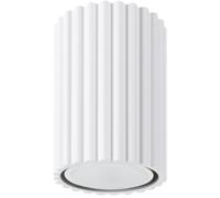 SOLLUX lighting Lampada Da Soffitto Faretto Da Soffitto In Alluminio 1 Paralume 6,5 x 6,5 x 10 cm Karbon Bianco