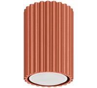 SOLLUX LIGHTING - Sollux Lighting Lampada Da Soffitto Karbon 10 Rosso Ocra Sl.1625 - Minimalista Lampada Da Soffitto Ocra Rossa 10x6.5x6.5 Cm - SPEDIZIONE GRATUITA