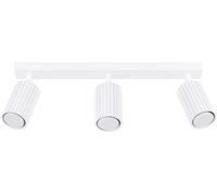SOLLUX LIGHTING - Sollux Lighting Lampada Da Soffitto Karbon 3l Bianco Sl.1543 - Minimalista Lampada Da Soffitto Bianco 16.5x45x6.5 Cm - SPEDIZIONE GRATUITA