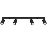 SOLLUX LIGHTING - Sollux Lighting Lampada A Soffitto Karbon 4l Nero Sl.1584 - Minimalista Lampada Da Soffitto Nero 16.5x81x6.5 Cm - SPEDIZIONE GRATUITA