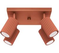 Sollux Lighting Karbon lampada da soffitto 4x10 W rosso SL.1640