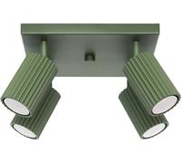 Sollux Lighting Karbon lampada da soffitto 4x10 W verde SL.1621
