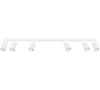 SOLLUX LIGHTING - Sollux Lighting Lampada Da Soffitto Karbon 6l Bianco Sl.1547 - Minimalista Lampada Da Soffitto Bianco 16.5x117x6.5 Cm - SPEDIZIONE GRATUITA