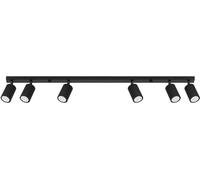 Sollux Lighting Karbon lampada da soffitto 6x10 W nero SL.1585