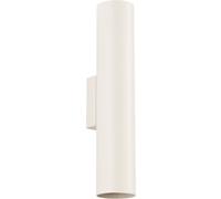SOLLUX lighting Lampada Da Parete Applique Da Parete Di Acciaio 1 Paralume 6 x 8 x 30 cm Beige Lagos