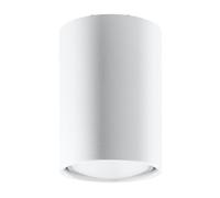 Sollux Lighting Plafoniera da soffitto Lagos SL.0996 – 1 fiamma Acciaio Bianco H 10 cm 1x40W
