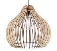 Sollux Lighting Aprilla lampada sospesa 1x60 W nero-legno SL.0639