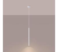 SOLLUX lighting - Lampada a sospensione Arche - Plafoniera - Lampada a sospensione elegante - Lunga durata - Design accattivante - Materiale acciaio - G9, 1x max 8W LED, ~230V, 50Hz - Bianco