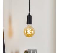 SOLLUX LIGHTING Lampada a sospensione Brasil, nero, 1 luce SOLLUX LIGHTING
