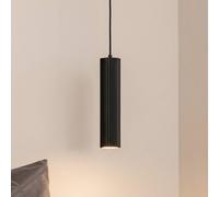 SOLLUX LIGHTING Lampada a sospensione Carbon, nero, Ø 6 cm, alluminio SOLLUX LIGHTING