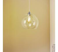 SOLLUX LIGHTING Lampada a sospensione Colour, paralume in vetro trasparente SOLLUX LIGHTING