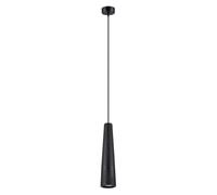 SOLLUX lighting - Lampada a sospensione Electra - Plafoniera - Lampada a sospensione elegante - Lunga durata - Design accattivante - Materiale calcestruzzo - GU10, 1x max 10W LED, ~230V, 50Hz - Nero