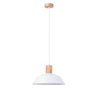 Sollux Lighting Fano lampada sospesa 1x15 W bianco-legno SL.1321