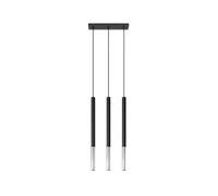 SOLLUX lighting Mozaica 3L Lampada da soffitto a sospensione | Paralume cilindrico + combinazione di 2 metalli | lampadina G9 sostituibile, 3 x 40 W |