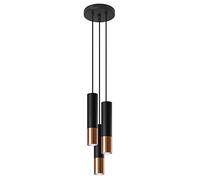 Sollux Lighting Loopez lampada sospesa 3x40 W nero-rame SL.0949
