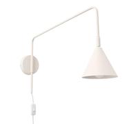 SOLLUX lighting Lampada da Parete - Applique da Parete - Acciaio - 1 Paralume - Lampadina LED - Beige Nox