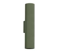 SOLLUX lighting Lampada Da Parete Applique Da Parete In Alluminio 1 Paralume 6,5 x 8 x 30 cm Karbon Verde Oliva