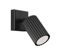 Sollux Lighting Lampada Da Parete Applique Da Parete In Alluminio 1 Paralume 8 x 16 x 16 cm Karbon Nero