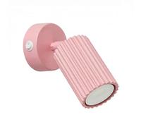 SOLLUX lighting Lampada da parete color rosa carbone con un interruttore