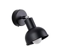 SOLLUX lighting - Lampada da parete Elba - Lampade da parete - Lampada decorativa - Lampada LED - Basso consumo energetico - Design accattivante - E27, 1x max 15W LED, ~230V, 50Hz - Nero