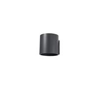 SOLLUX lighting - Lampada Da Parete, In Alluminio, 12 X 10 X 10 Cm, Colore: Antracite