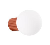 Sollux Lighting Applique Halo SL.1727 1x8W G9 Alluminio e vetro Bianco-Rosso IP44