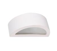 SOLLUX lighting - Lampada da parete - Murale ATENA - Illuminazione decorativa - Lampada LED - Basso consumo energetico - E27, 1x max 15W LED, ~230V, 50Hz, IP20 - Bianco - 30x9x15cm