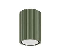 SOLLUX lighting Lampada Da Soffitto Faretto Da Soffitto In Alluminio 1 Paralume 6,5 x 6,5 x 10 cm Karbon Verde Oliva