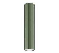 Sollux Lighting Lampada Da Soffitto Faretto Da Soffitto In Alluminio 1 Paralume 6,5 x 6,5 x 30 cm Karbon Verde Oliva