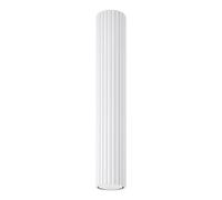 SOLLUX lighting Lampada Da Soffitto Faretto Da Soffitto In Alluminio 1 Paralume 6,5 x 6,5 x 40 cm Karbon Bianco